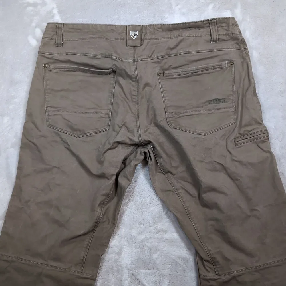 Kuhl Rydr Pants Mens 38x30‎ (38x29) Brown Outdoor Hiking Workwear Heavy Patina
